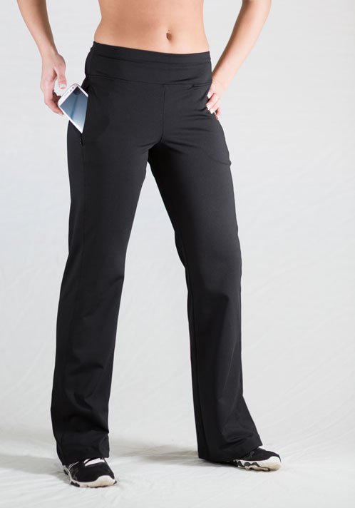 long sleeve workout pants hidden pockets